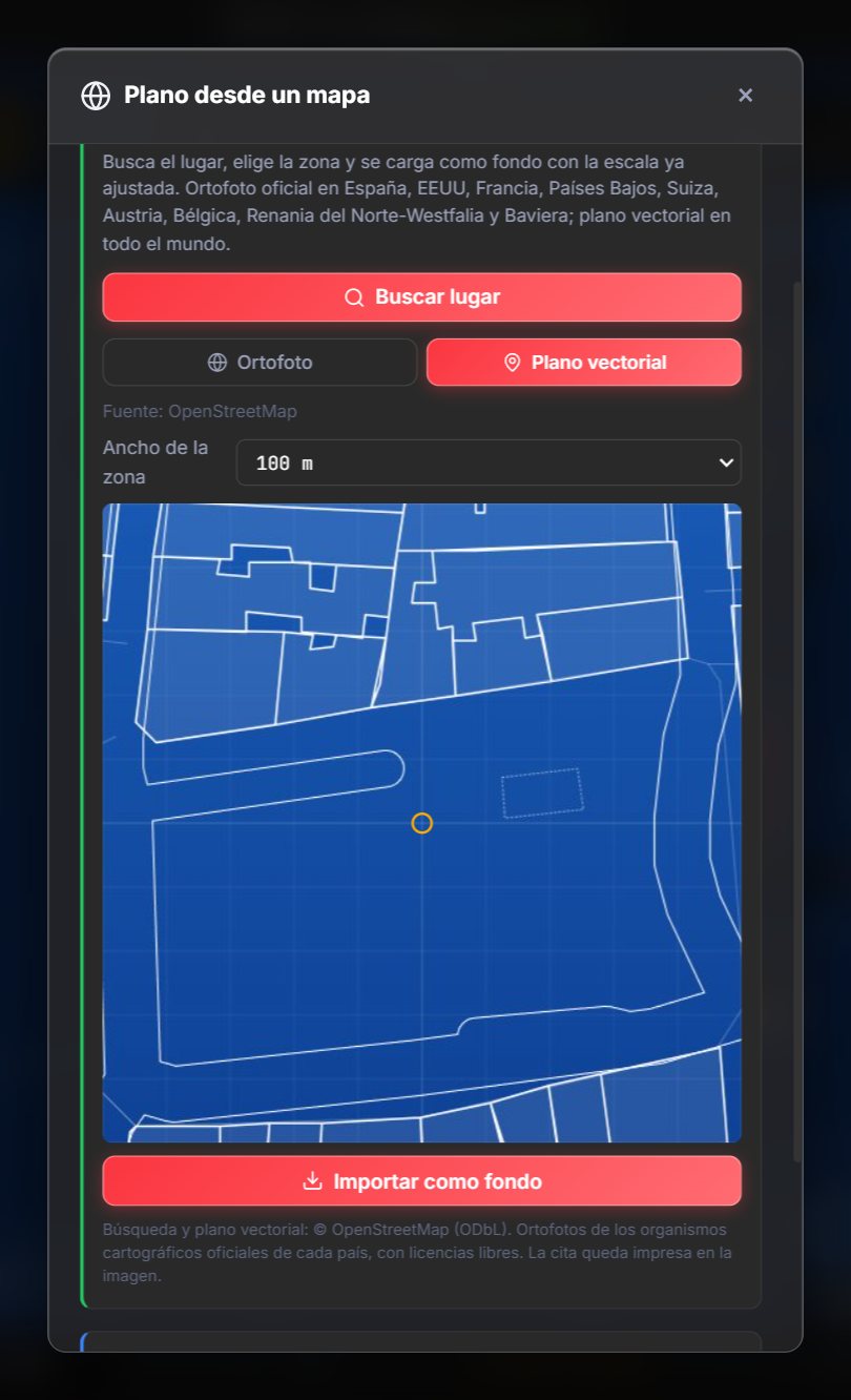 Ventana Plano desde un mapa